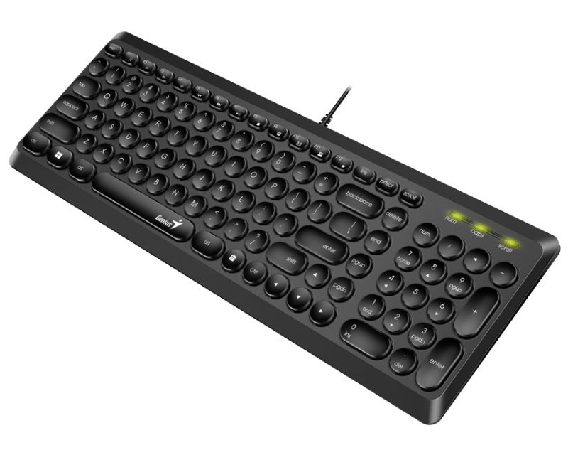 GENIUS Slimstar Q200 USB US crna tastatura - Slika 11