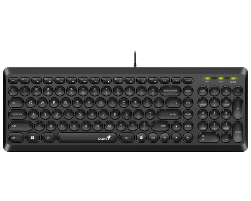 GENIUS Slimstar Q200 USB YU crna tastatura - Slika 10