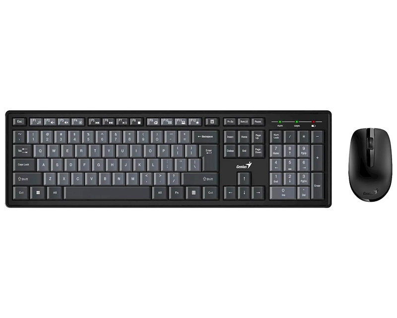 GENIUS Smart KM-8200 Wireless USB US crna tastatura + miš - Slika 4