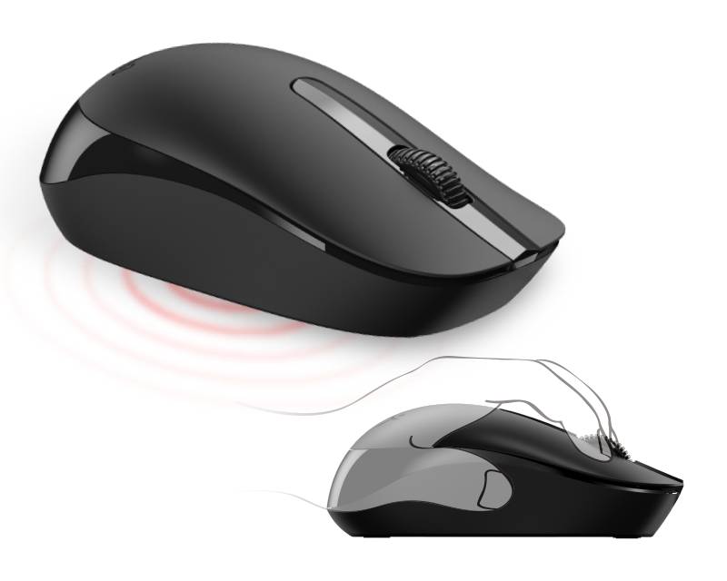 GENIUS Smart KM-8101 Wireless USB YU crna tastatura + miš - Slika 6