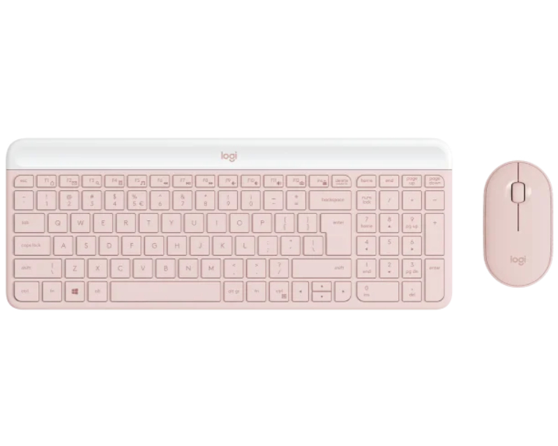 LOGITECH MK470 Wireless Desktop US Roze tastatura + miš - Slika 7