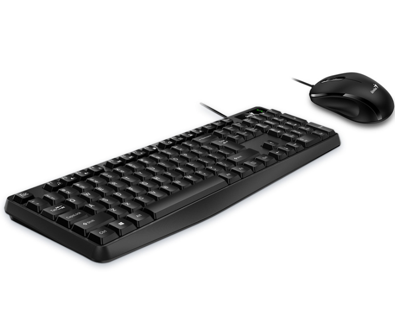 GENIUS KM-170 USB US crna tastatura+ USB crni miš - Slika 8