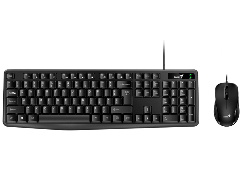 GENIUS KM-170 USB US crna tastatura+ USB crni miš - Slika 13