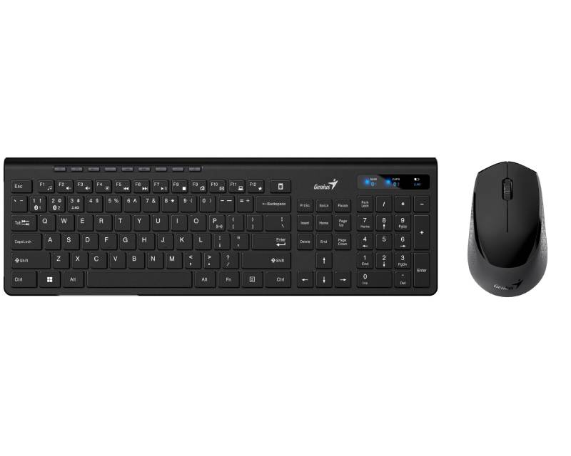 GENIUS SlimStar 8230 Wireless USB YU crna tastatura+ miš - Slika 4