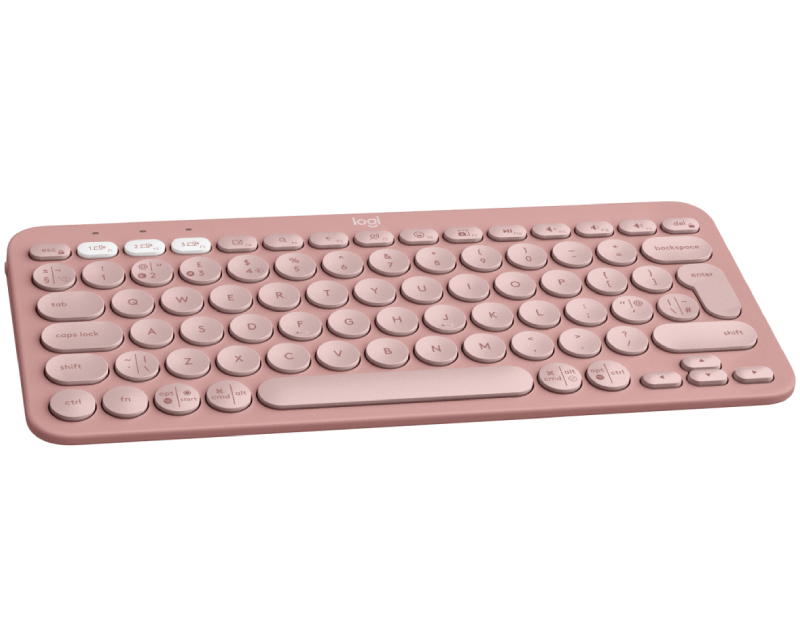 LOGITECH K380s Bluetooth Pebble Keys 2 US roze tastatura - Slika 4