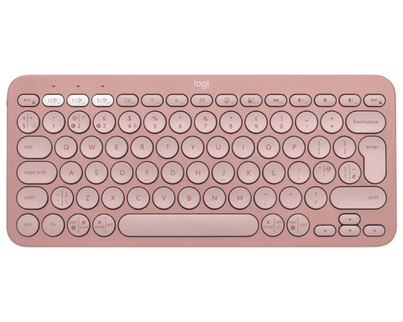 LOGITECH K380s Bluetooth Pebble Keys 2 US roze tastatura - Slika 14