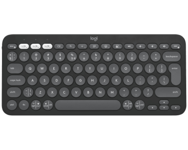 LOGITECH K380s Bluetooth Pebble Keys 2 US Graphite tastatura - Slika 9