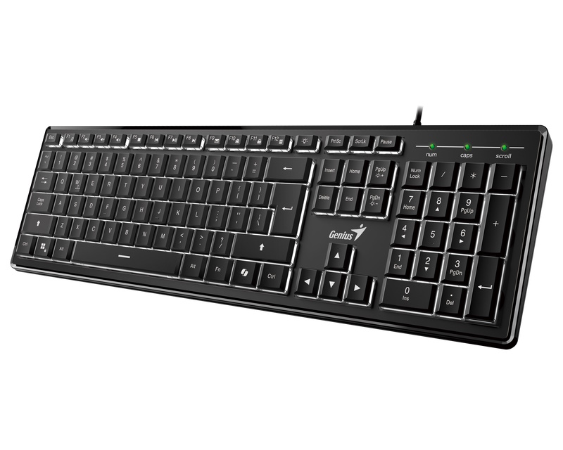 GENIUS SlimStar 820 Wireless USB US crna tastatura - Slika 2