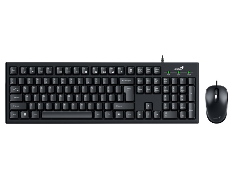 GENIUS KM-100SE USB YU crna tastatura+ USB crni miš - Slika 14