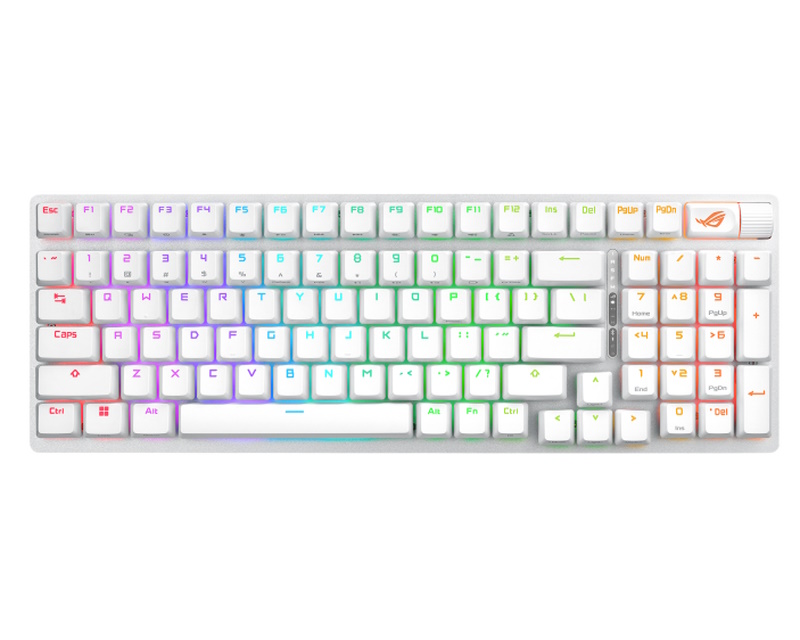 ASUS X901 ROG Strix Scope II 96 Wireless Gaming tastatura bela - Slika 5