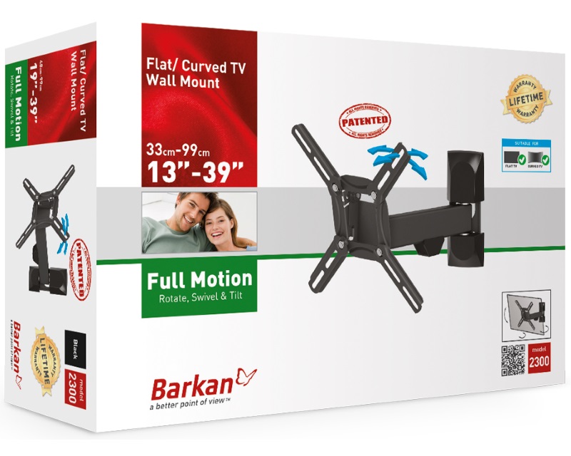 BARKAN 2300.B LCD TV zglobni zidni nosač do 39 inča - Slika 5