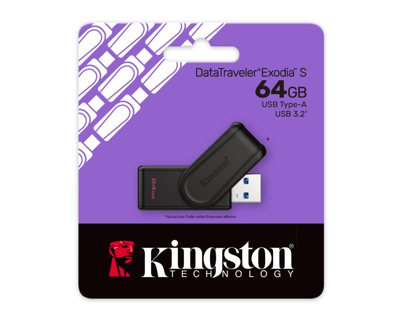 KINGSTON 64GB DataTraveler Exodia S USB 3.2 Gen1 DTXS/64GB - Slika 2
