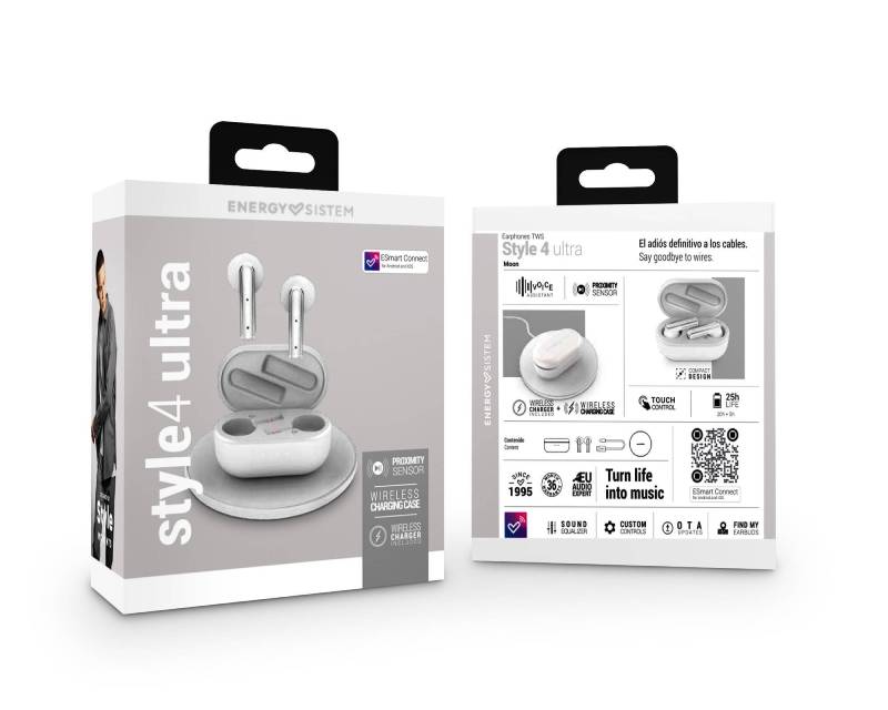 ENERGY SISTEM Style 4 Ultra Moon True Wireless slušalice bele - Slika 14