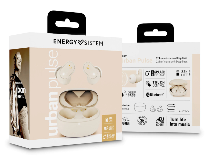 ENERGY SISTEM Urban Pulse Cream True Wireless bežične slušalice (M45528) - Slika 15