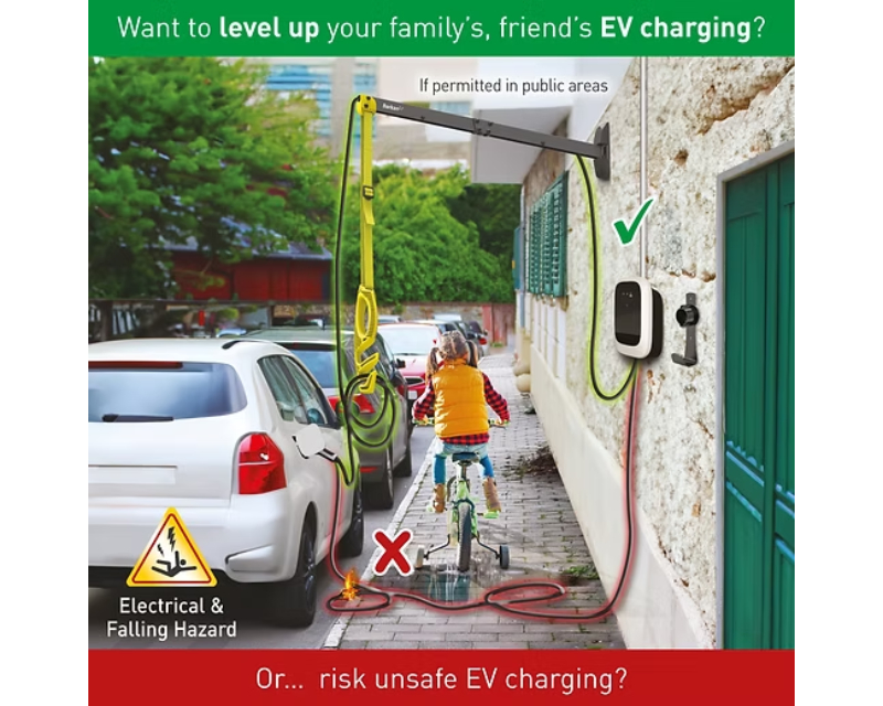BARKAN EV80WM zidni nosač kabla za punjenje električnih vozila 80cm - Slika 2