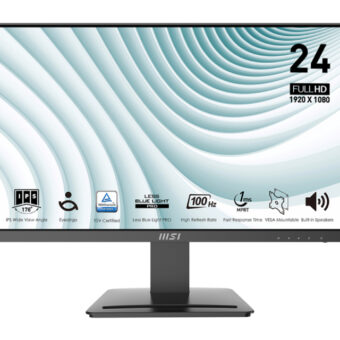 MSI 23.8 inča  PRO MP243X FHD 1920x1080 IPS 100Hz business monitor