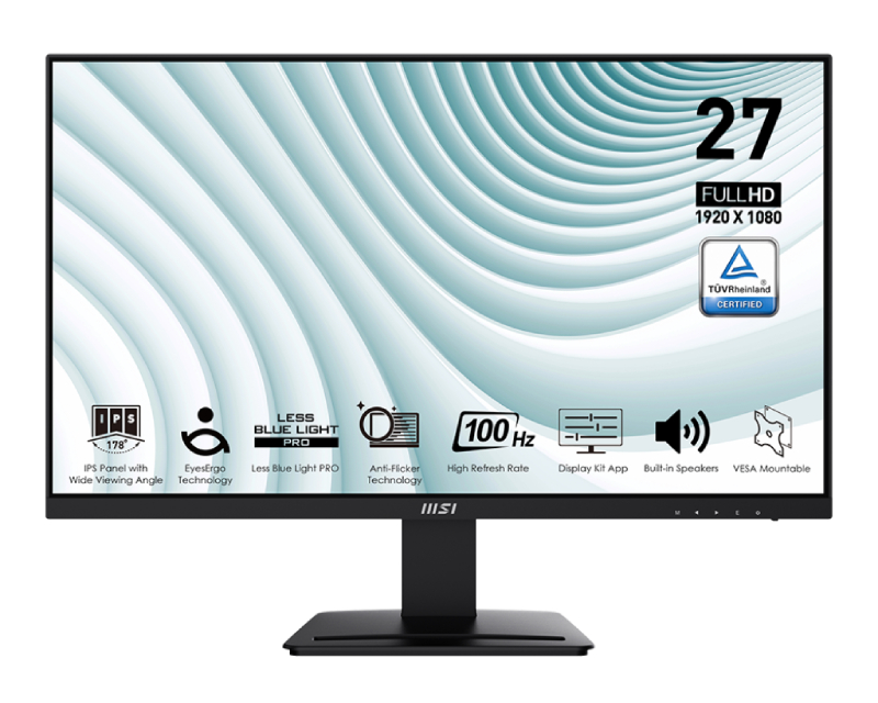 MSI 27 inča PRO MP273A FHD 1920x1080 IPS 100Hz business monitor - Slika 2
