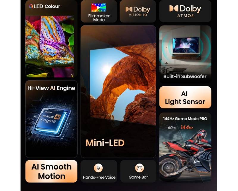 HISENSE 55 inča 55U7Q ULED Mini-LED 4K UHD Smart TV - Slika 3