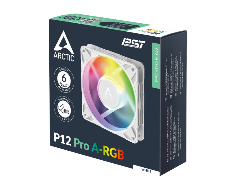 ARCTIC P12 Pro A-RGB 120mm ventilator beli (ACFAN00311A) - Slika 2