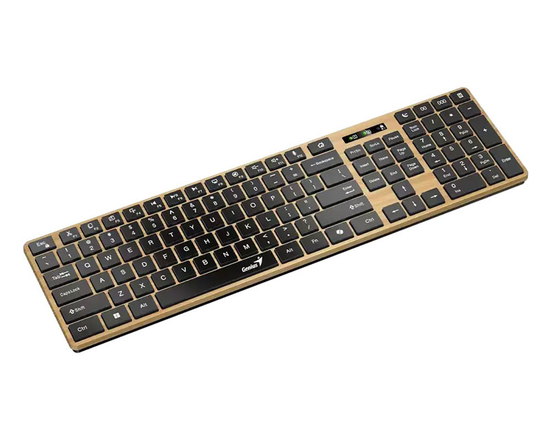 GENIUS SlimStar 7250BT, AI, Pine Wood YU wireless tastatura - Slika 2