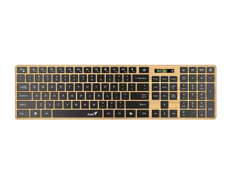 GENIUS SlimStar 7250BT, AI, Pine Wood YU wireless tastatura - Slika 3