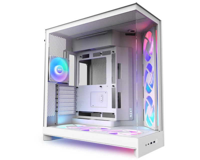 NZXT H9 Flow RGB+ Gaming kućište belo (CM-H92FW-P1) - Slika 2