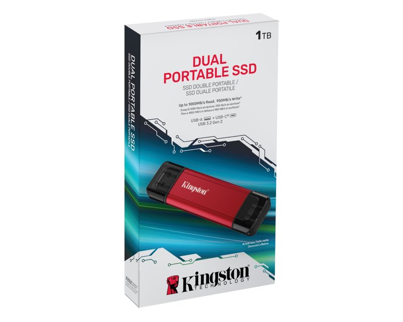 KINGSTON Dual Portable 1TB eksterni SSD SPSD/1TB - Slika 3
