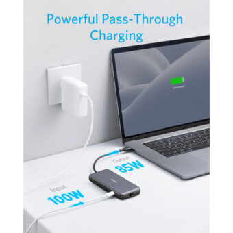 ANKER USB-C Data Hub 8u1 10Gbps crni