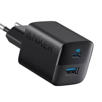 ANKER 323 33W USB-C zidni punjač 2-porta (USB-A i USB-C), crni