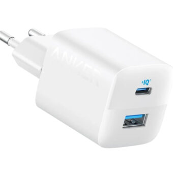 ANKER 323 33W USB-C zidni punjač 2-porta (USB-A i USB-C), beli