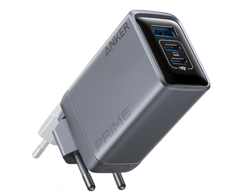 ANKER Prime 100W GaN zidni brzi punjač, 3-porta (2x USB-C i 1x USB-A) srebrni - Slika 3