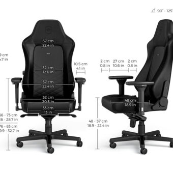 NOBLECHAIRS HERO Gaming stolica crna