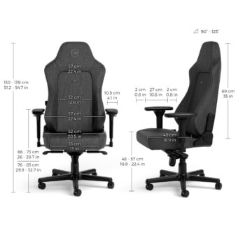 NOBLECHAIRS HERO TX Gaming stolica antracit