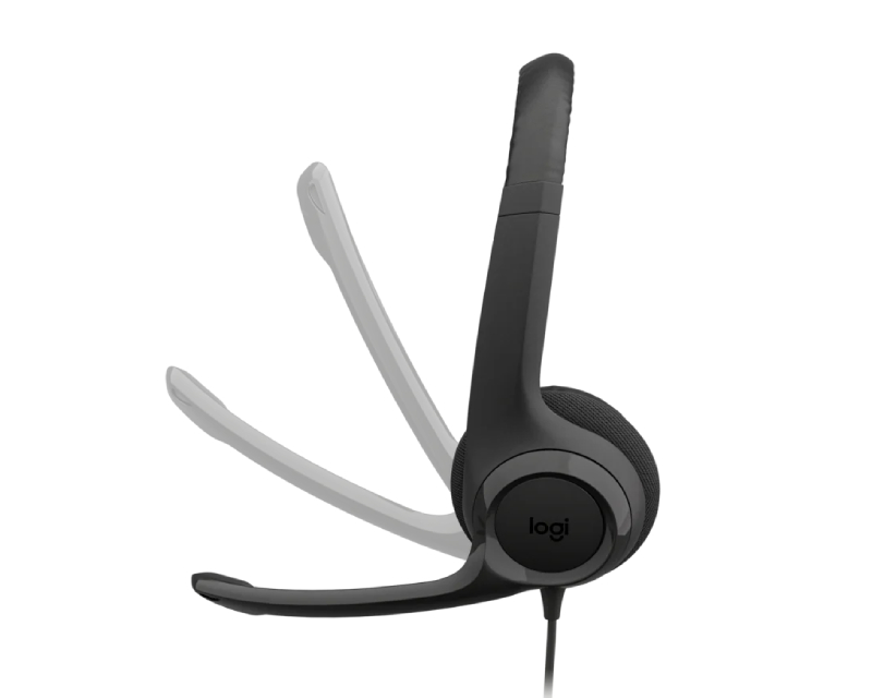 LOGITECH H390 Stereo USB-C slušalice sa mikrofonom crne - Slika 3