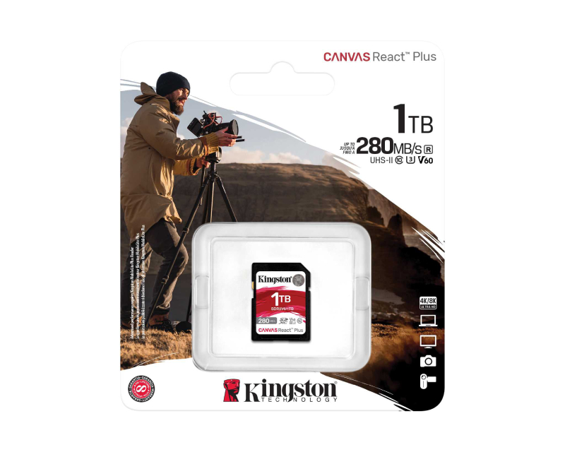KINGSTON Memorijska kartica SDR2V6/1TB 1TB SDXC UHS-II 280R/150W U3 V60