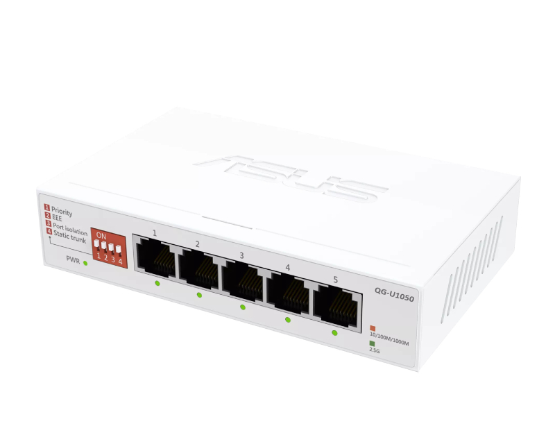 ASUS QG-U1050 5-port switch beli - Slika 3