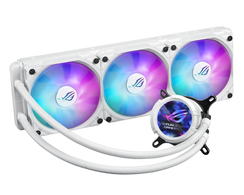 ASUS ROG STRIX LC III 360 ARGB LCD WHT vodeno hlađenje belo