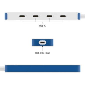 TARGUS HyperDrive Flex 4 Port USB-C Hub plavi (HD5201BUGL)