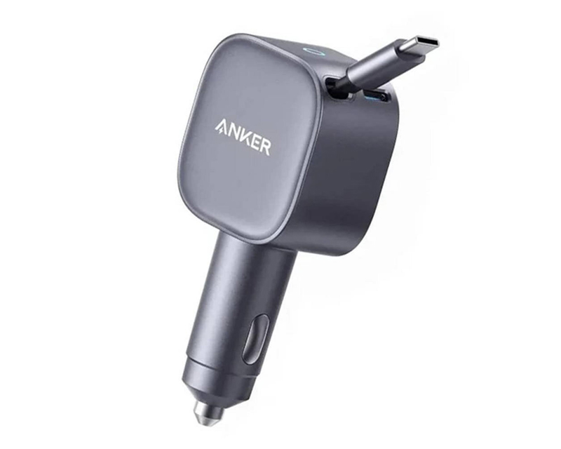 ANKER Nano 75W, sa ugrađenim USB-C kablom na izvlačenje i USB-C portom, auto punjač - Slika 2