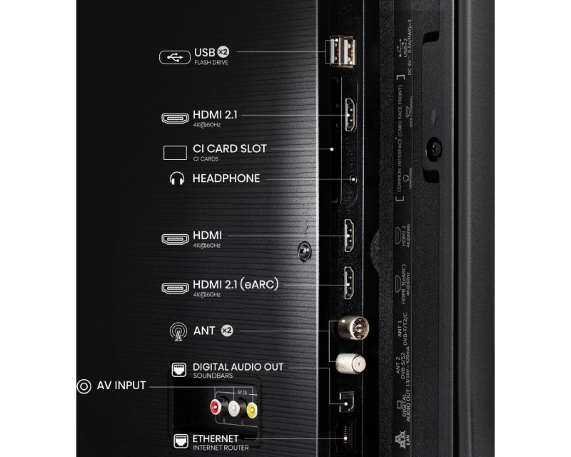 HISENSE 75 inča 75A6Q 4K UHD LED Smart TV outlet - Slika 2