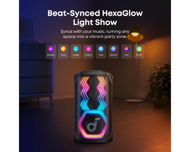ANKER Soundcore Rave 3S 200W prenosivi bluetooth IPX4 zvučnik crni - Slika 3