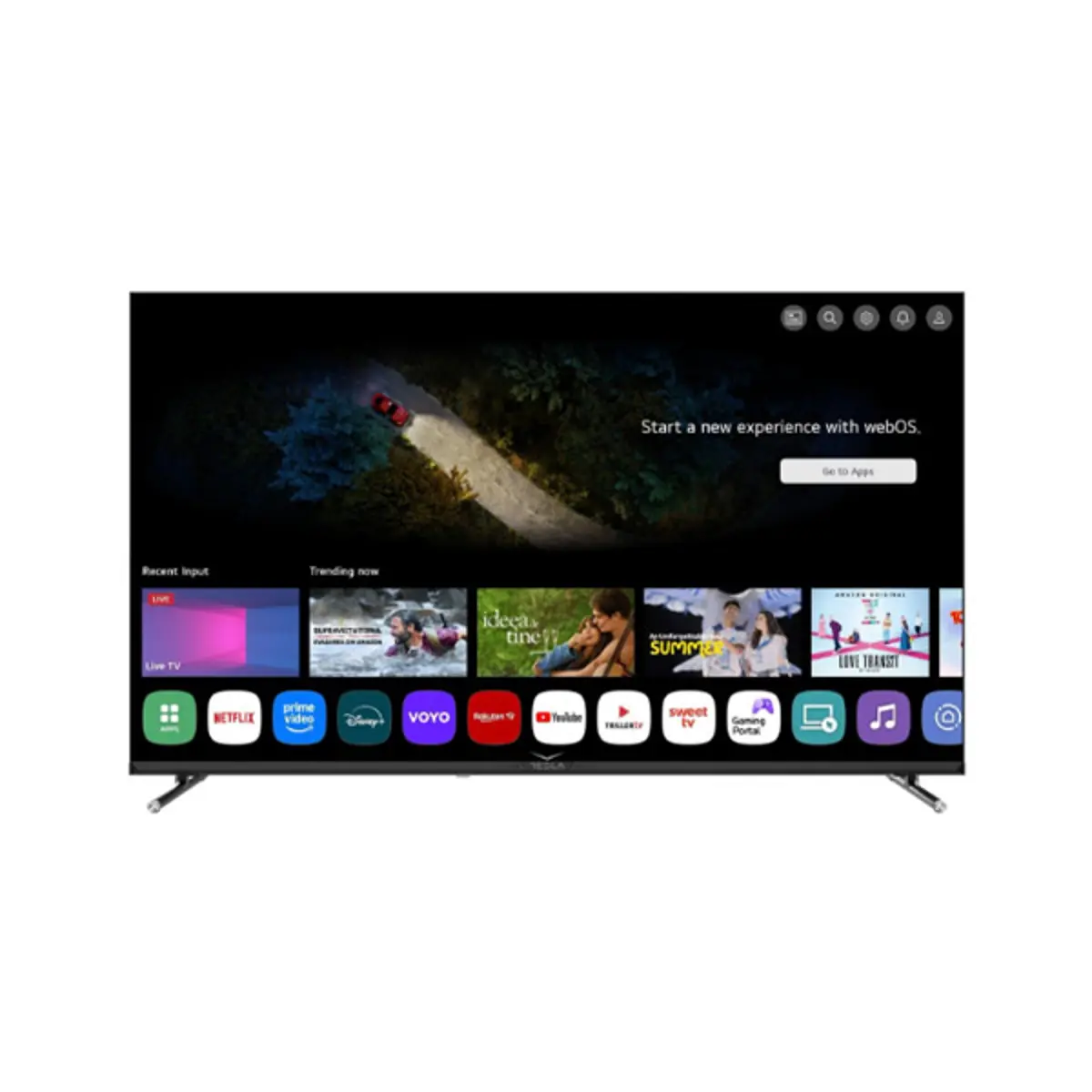 Televizor Tesla 50E655BUW Smart, LED, 4K UHD, 50"(127 cm), DVB-C/T/T2/S/S2