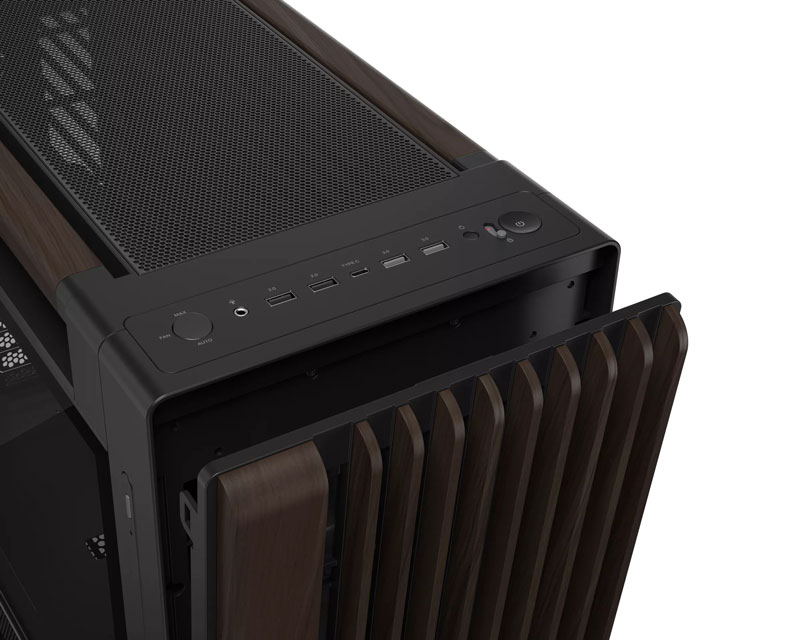 ASUS PROART PA602 WALNUT WOOD TG PWM MODERN BLACK kućište crno - Slika 3