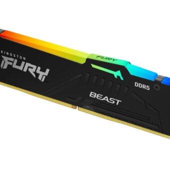 KINGSTON DIMM DDR5 32GB 5600MT/s KF556C40BB2A-32 FURY Beast RGB Black