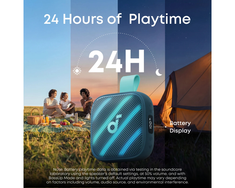 ANKER Soundcore Boom Go 3i 15W prenosni bluetooth IP68 zvučnik plavi - Slika 2