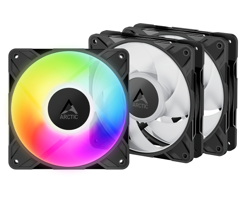 ARCTIC P12 Pro A-RGB (3-pack) 120mm ventilator crni (ACFAN00310A) - Slika 2