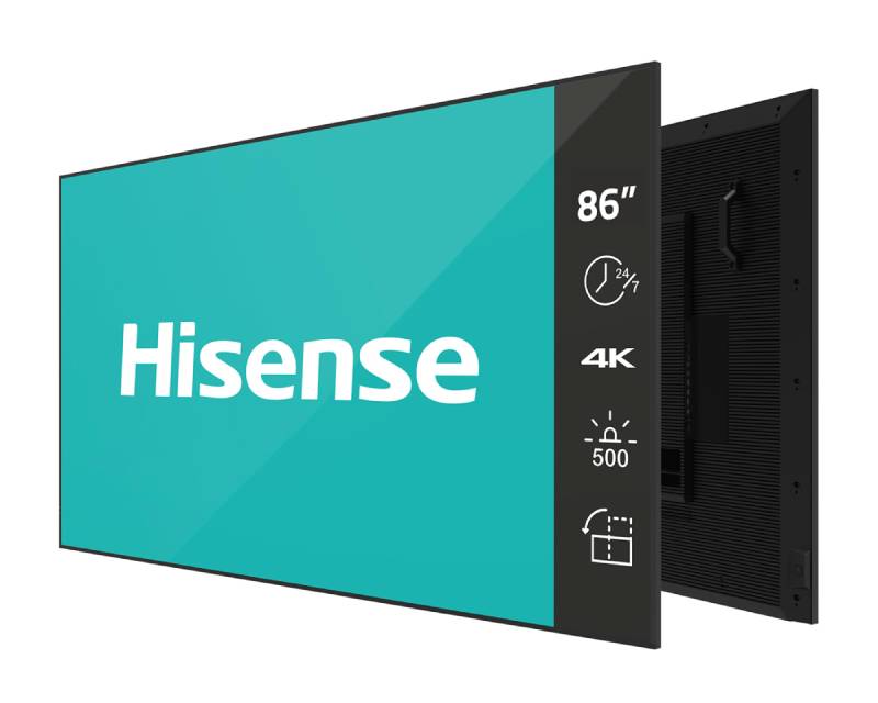 HISENSE 86 inča 86DM66D 4K UHD 500 nita Digital Signage Display - 24/7 Operation - Slika 3