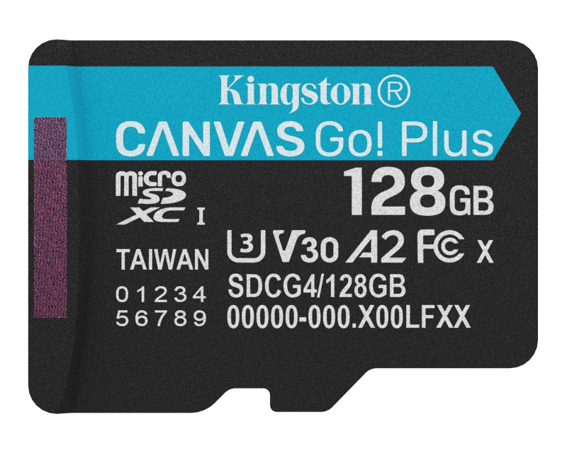 KINGSTON Memorijska kartica U3 V30 microSDXC 128GB Canvas Go Plus 200MB/s A2 SDCG4/128GBSP - Slika 2