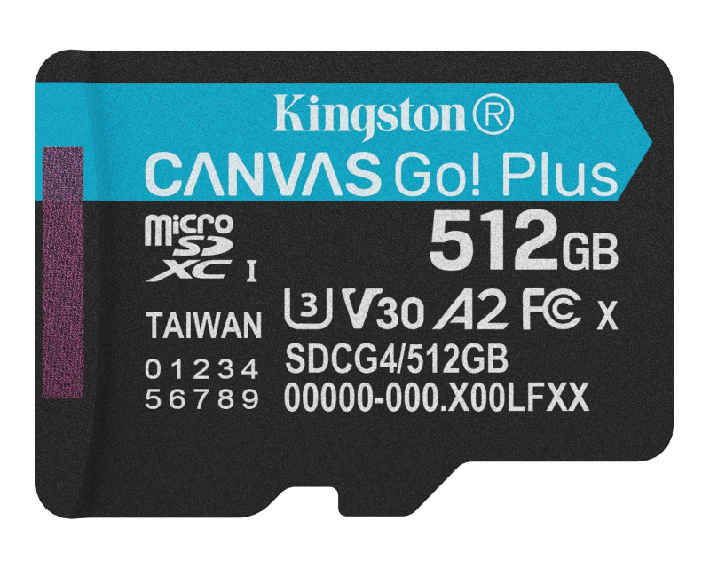 KINGSTON Memorijska kartica U3 V30 microSDXC 512GB Canvas Go Plus 200MB/s A2 SDCG4/512GBSP - Slika 2