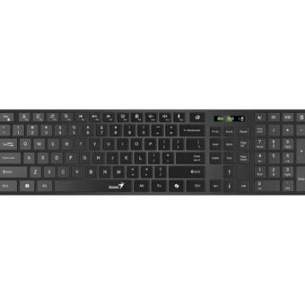 GENIUS SlimStar 7250BT, AI, crna US wireless tastatura
